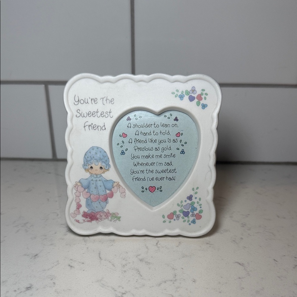 Precious Moments “You’re The Sweetest Friend”‎ Heart Frame 1993